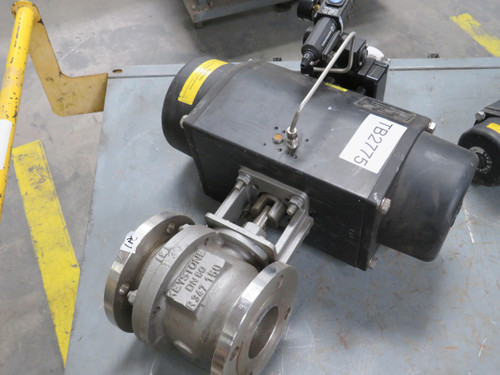 TYCO F79U-065STC DN80 SINGLE ACTING ACTUATOR BALL VALVE 3 INCH 316SS R/F T166140
