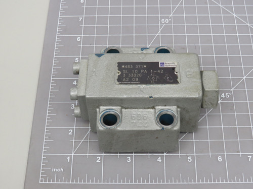 Rexroth SL 10 PA 1-42 A2 09 Hydraulic Pilot Valve 483 371 For Sale