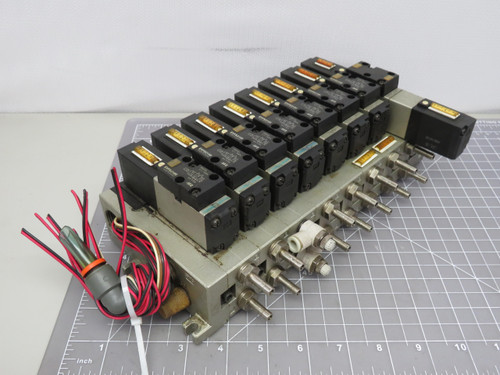 SMC EVFS2100  Manifold Assembly With Solenoid Valves For Sale