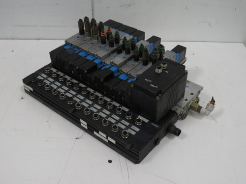 Festo IIFG-02-1-/8-10-BU-TN 18 753 IFB8-02 Valve Manifold w/ Festo Valves For Sale