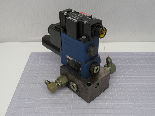 Rexroth ZDR 6 DP2-43/75YM/12 4WE 6 D62/EW110N9DK23L Hydraulic Valve Assembly For Sale