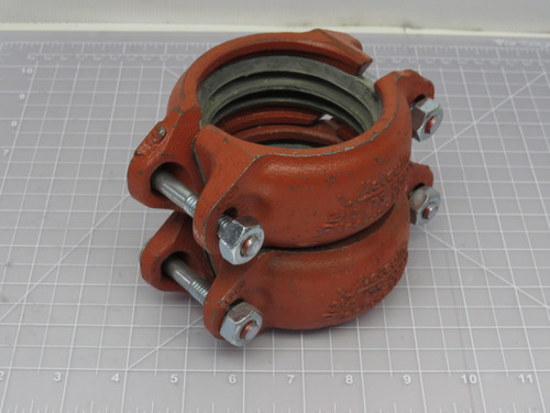 Lot of 2 Victaulic 21/2/73-009N  Red Pipe Coupling For Sale