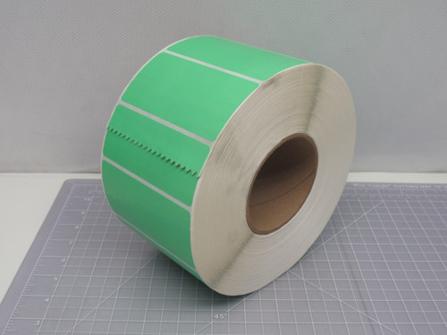 LOT OF 4 70*PBTM4020AP*LTGN PRIME TTR GREEN TRANSFER LABELS 4.000 X 2.000 T167996