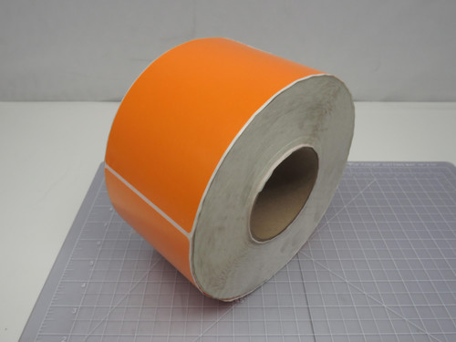 LOT OF 4 70*PBTM4065AP*ORG PRIME TTR ORANGE TRANSFER LABELS 4.000 X 6.500 T167997