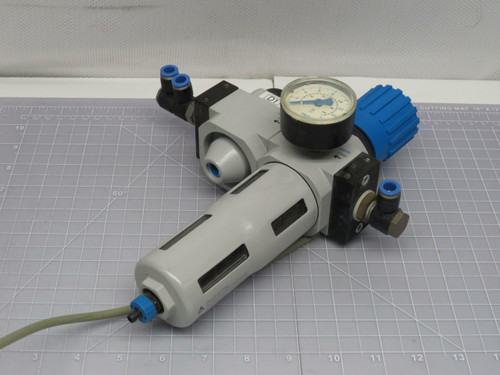 Festo LFR-D-MIDI-A HEE-D-MIDI-24 Pneumatic Filter Regulator For Sale
