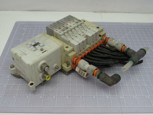 SMC SV1300-SFU EX250-SPR1 Solenoid Valves w/ EX250 SI Unit For Sale