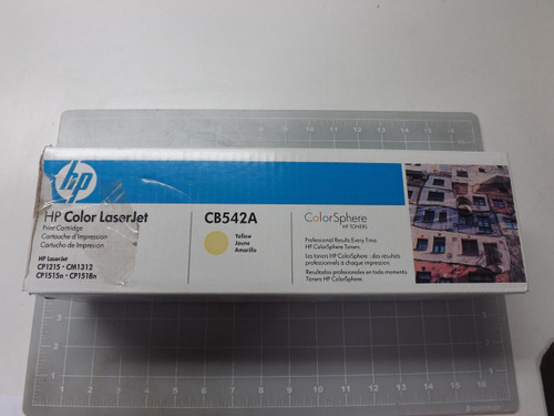 HP HEWLETT PACKARD CB542A YELLOW PRINT CARTRIDGE T49530