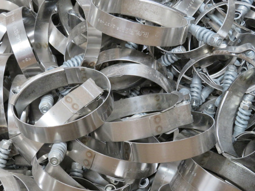 Lot of 50 R.G.Ray 2437-55  3-4 Inch Exhaust Clamp Stainless Steel For Sale