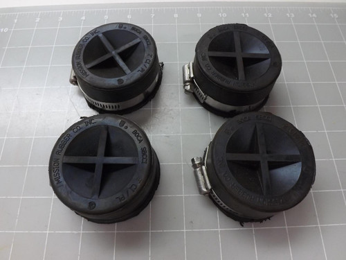 LOT OF 4 MISSION RUBBER BOCA SBCCI END CAP T49729
