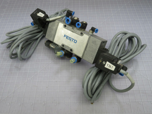 Festo JMFH-5-1/4-S-B MSFG-24-/42-50/60-DS-OD Pneumatic Solenoid Valve Assembly For Sale
