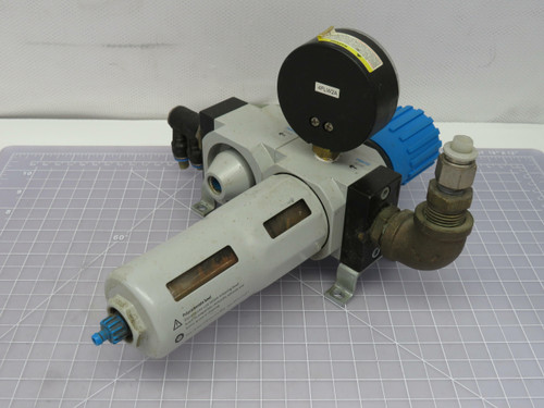 Festo LFR-D-7-MIDI HEE-D-MINI-24 Pneumatic Filter Regulator For Sale