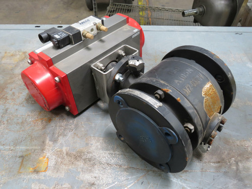 Triac Controls 2R300SR  Spring Return Rack & Pinion Actuator ISO Mount W/ Double Travel Spots For Sale