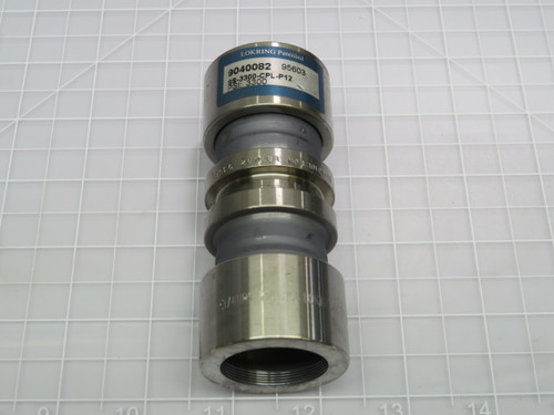 Lokring 9040082 SS-3300-CPL-P12 Stainless Steel Pipe Coupling PSI:3300 For Sale
