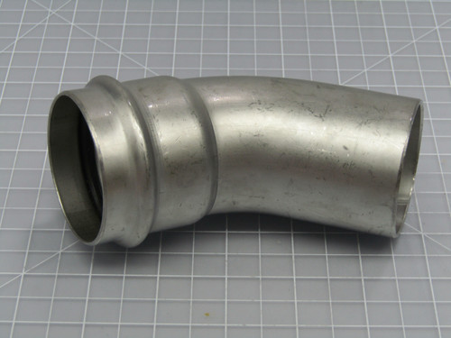 Viega 85562  ProPress 2 In x 2 In  P x FTG 304 Stainless Steel 45 deg street elbow   For Sale