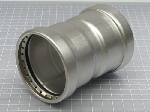 Viega 85302  ProPress 3 In x 3 In  P1 x P2  XL Coupling With Stop 304 Stainless Steel  For Sale