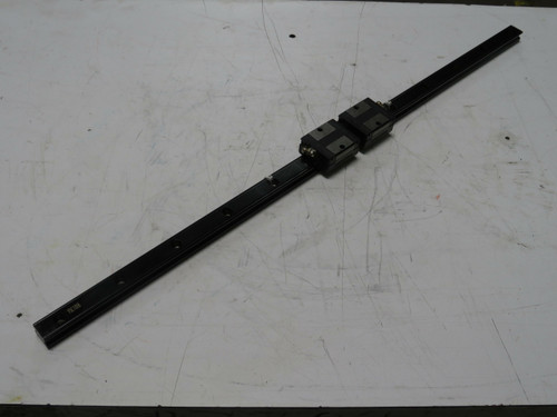 Lot of 2 THK SSR20  Linear Bearing Blocks on  27 1/2 In Rail  For Sale