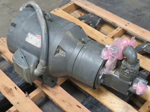 Reliance Electric P25G1847A-G4-SK/1MAF14934 Type P Duty Master AC Motor 7.6 HP w Hydraulic Pump  For Sale