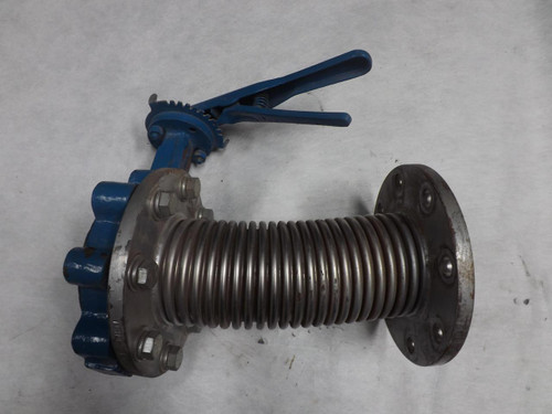 TECHNOCORP TCH 4'' 150 CL125 LUG STYLE STEEL BUTTERFLY VALVE ASSEMBLY