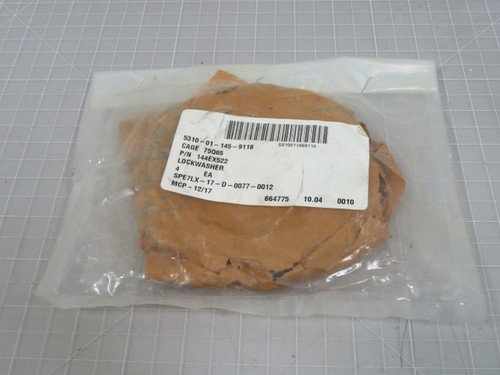 Lot of 4  5310-01-145-9118 144EX522 Lockwasher  For Sale