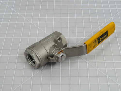 Parker CF8M  Ball Valve Stainless Steel  1/2 in 2000WOG  For Sale