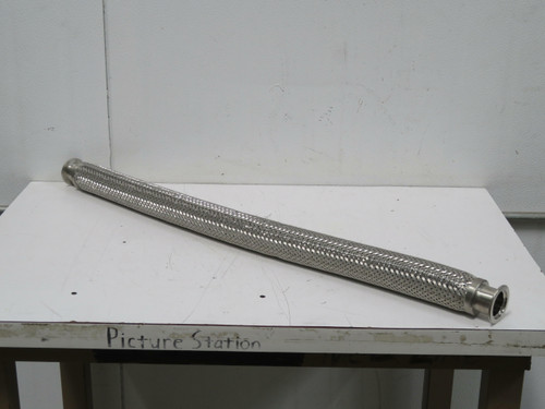 36 Inch x 2 Inch Stainless Steel Braided Hose  For Sale