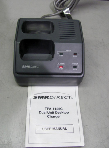 SMR DIRECT TPA-1125C DUAL UNIT DESK TOP CHARGER T1645