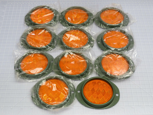 Lot of 11 Arrowlite SAE-A217  Amber Reflector Steel Frame   For Sale