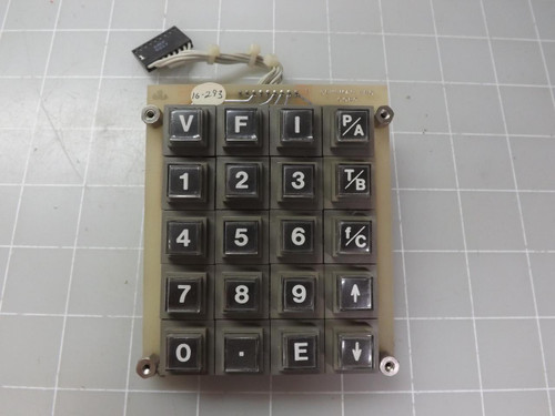 BEHLMAN ENGINEERING 15-051-A KEY PAD T50488