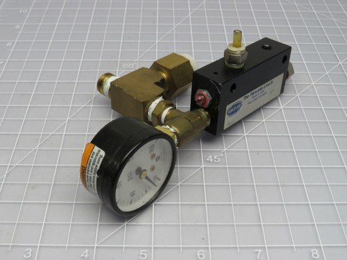 Fabco-Air RV-1  Air Valve w Gauge  For Sale