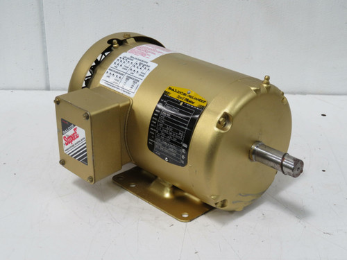 Baldor  35A001Q090G5 145T 1.5 HP  Electric Motor 230/460 VAC 4/2 A 1740 RPM  For Sale