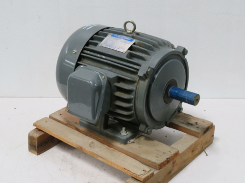 Leland Faraday LFI-9030C  182T 3 HP 3 Phase Induction Motor 208-230/460 VAC   For Sale