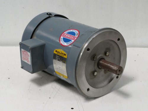 Baldor VM3610T 36A03-105 182TC 3 HP Three Phase 208-230/460 VAC 8.2-7.8/3.9 A 3450 RPM  For Sale