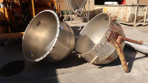 LEE Metal Product   Food Grade Stainless Steel Spheric Tank 78 L x 48 Dia Inside  For Sale