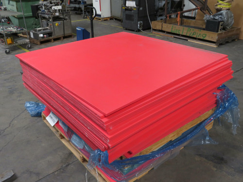 Polymer Industries 103MPES222  HDPE Cutting Board Polymer Red 0.750 X 61.00 X 61.00  For Sale