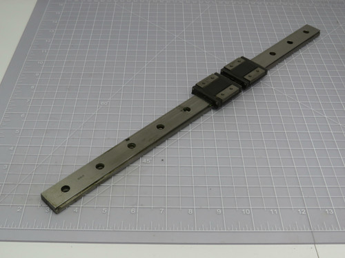 Lot of 2 THK RSR12WZM  Linear Bearing Blocks In A  17 1/2 Rail  For Sale