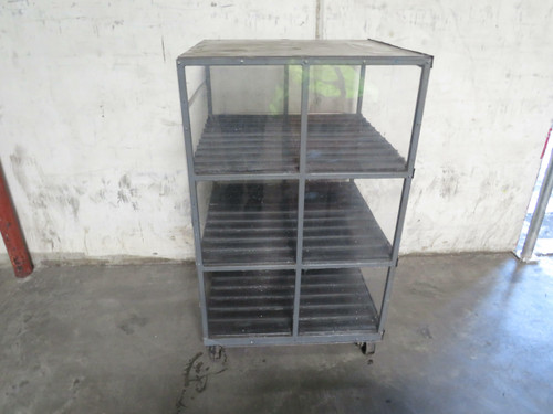 4-Shelf Steel Stack Cart 62 In x 34 In   For Sale