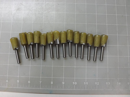 LOT OF 14 ROTARY FILE BURR CYLINDRICAL PLAIN END T50854