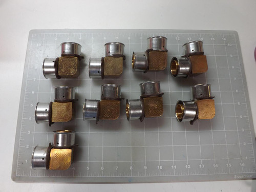 LOT OF 9 VIEGA ASTMF877 1-1/4 REDUCING ELBOW ADAPTERS T50912