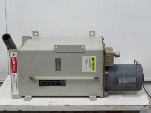 Siemens 72-480-132-502 8-117032-40 Hydraulic Power Unit HP 1/2 Type CS RPM 1725 Hz 60 PH 1 SF 1.25  For Sale