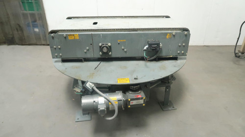 27 Inch Rotating Conveyor with 56 Inch Round Table  For Sale