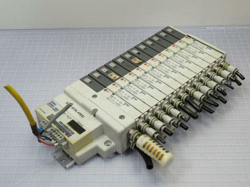 SMC EX140-SDN1 DeviceNet Solenoid Valve Assembly 24 VDC 16 Points   For Sale