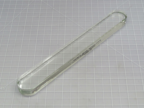 Eugene Ernst Products Co. CA-6  Plain Clear Flat Gauge Glass 10 in length   For Sale