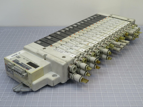 SMC EX140-SDN1 DeviceNet Valve Terminal Solenoid  24 VDC 16 Points  For Sale