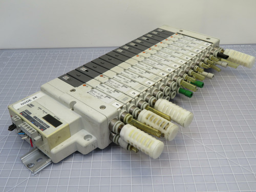 SMC EX140-SDN1 DeviceNet Valve Terminal Solenoid  24 VDC 16 Points  For Sale