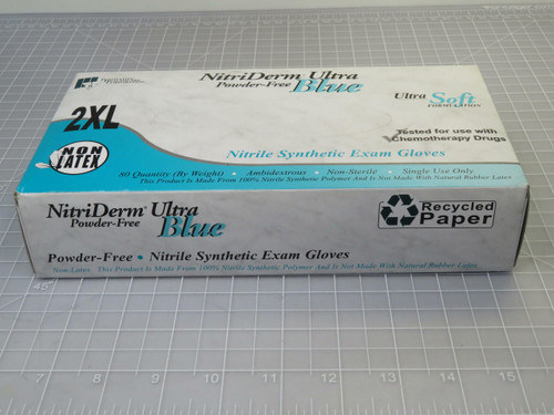 Lot of 80  157400  NitriDerm Ultra Synthetic Examination GLoves 2 XL  For Sale