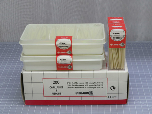 LOT OF 200 GILSON CP250 CAPILLARIES AND PISTONS T188130