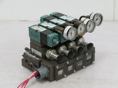 Numatics 081RS300J 228-703B FlexiBlok Solenoid Valve Assembly 110-120/60 .15 Amp  For Sale