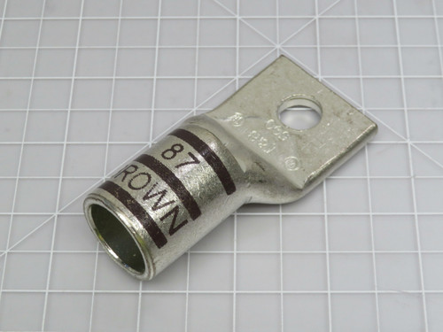 87 Brown Crimp Lug 500mcm 3/8 in stool  For Sale