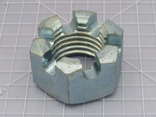 Lot of 28    Zinc Plated Nuts 1-1/2in -6 Thread Size  For Sale