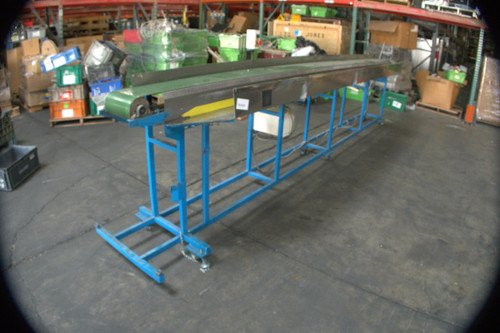 BELT CONVEYOR W WIRE STACKER BAN 185 IN L X 10 IN W M2026